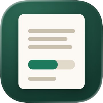 Word Counter: Reading Time의 보존된 등록 아이콘