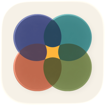Ikigai Map: Four Circles의 보존된 등록 아이콘